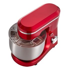 VEVOR Stand Mixer, 4.4 QT+6 QT Electric Kitchen Mixer, 300W Dough-Mixer, 10 Speeds Tilt-head Food-Mixer with Stainless Steel Bowls, Dough Hook, W