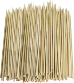 Pack of 300 Thin Bamboo Skewers for BBQ, Skewer, Shish Kabobs, Appetizers (12 Inch)